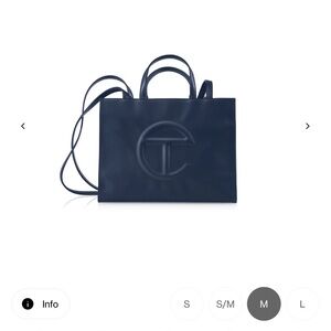 Telfar Dark Blue Tote Bag